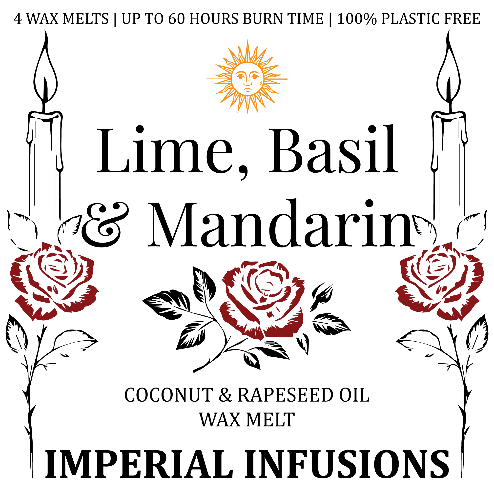 Wachsschmelze | Limette, Basilikum &amp; Mandarine