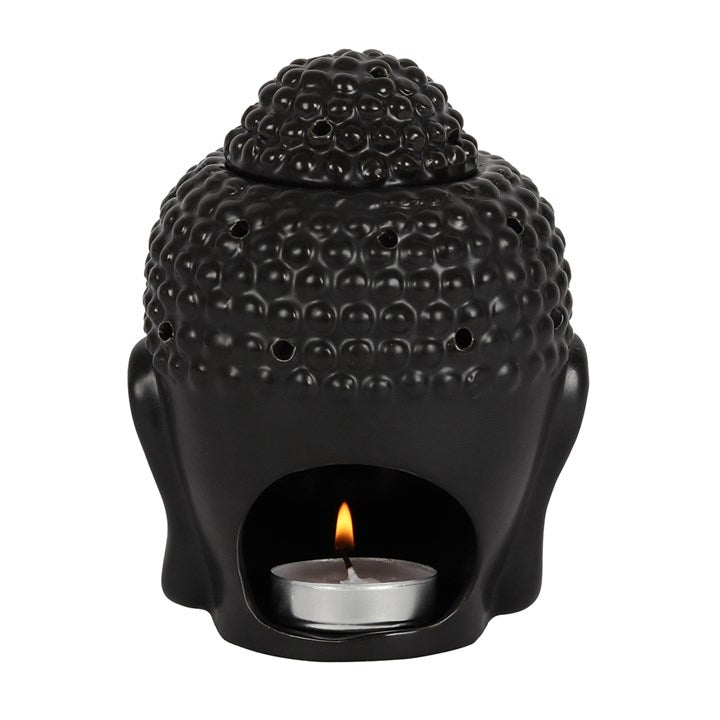 Oil Burner | Buddha Head | Small | Black