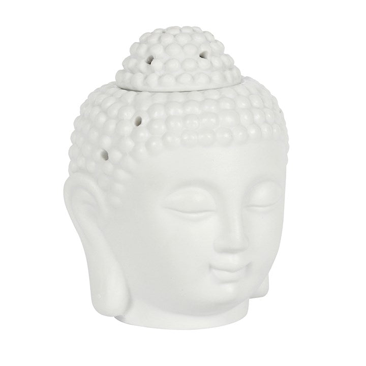 Oil Burner | Buddha Head | Small | White