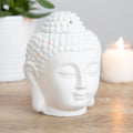 Oil Burner | Buddha Head | Small | White