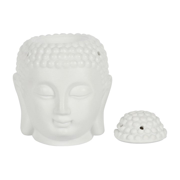 Oil Burner | Buddha Head | Small | White