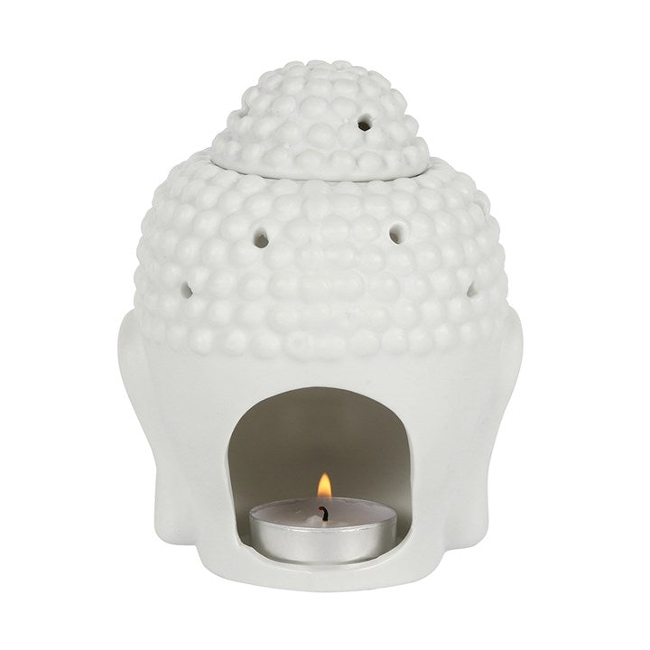 Oil Burner | Buddha Head | Small | White