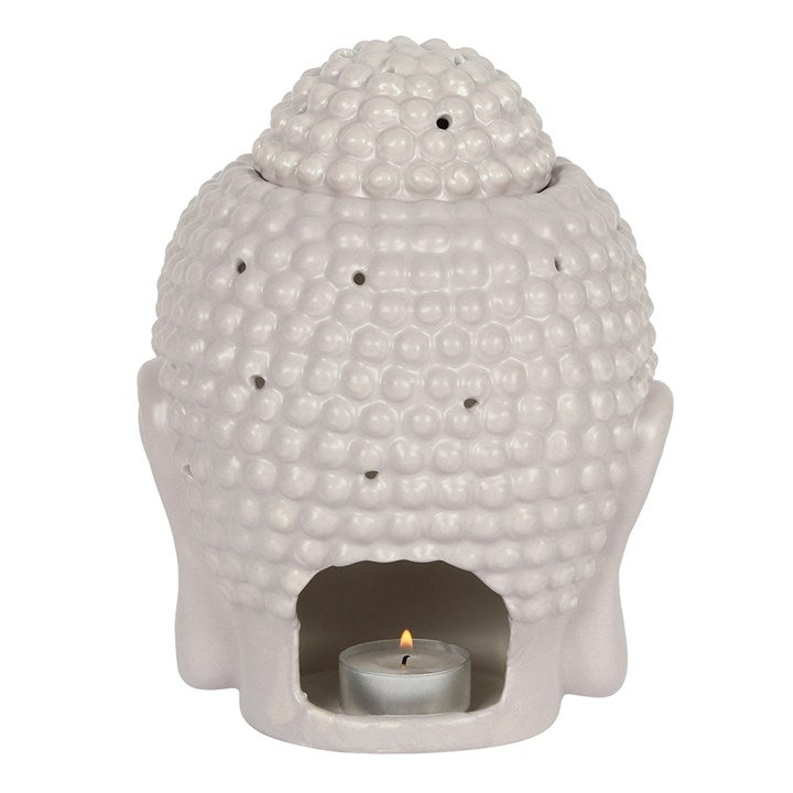 Oil Burner | Buddha Head | Large | Grey