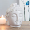 Oil Burner | Buddha Head | Large | Grey